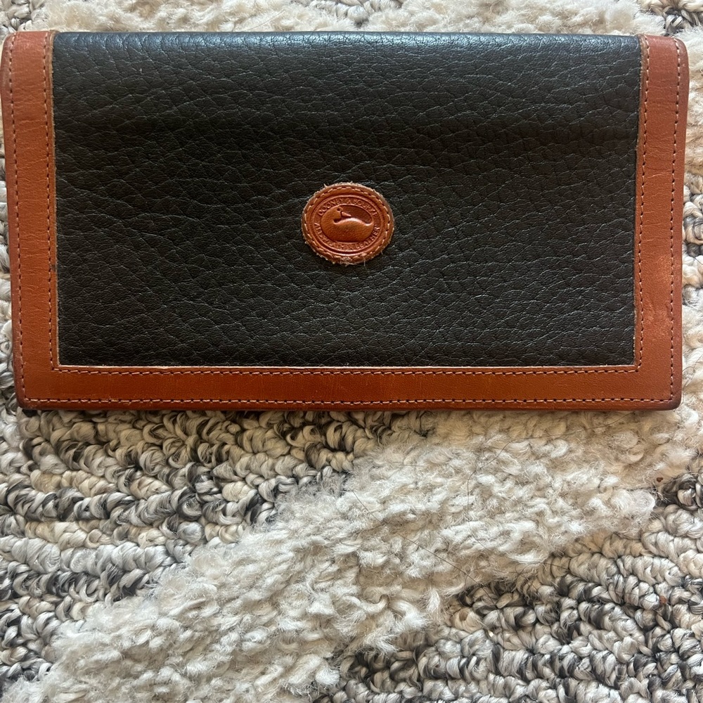 Vintage Dooney & Bourke Leather Checkbook Holder
